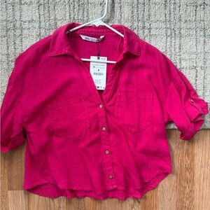 Women's Zara Linen Button-Up